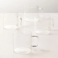 Cantina Glass Coffee Mug Set Of 4