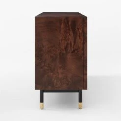 Carbon Brown Burl Wood Media Console 17 Carbon Brown Burl Wood Media Console -Furniture Sale CarbonBnBrlWdMdCredenzaSDSSF22