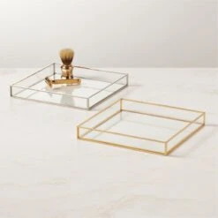 Cato Vanity Tray With Brass Trim -Furniture Sale CatoVanityTrayGroupFHS23