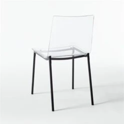 Chiaro Clear Chair Black Set Of 4 -Furniture Sale ChiaroBlackChair3QBF20