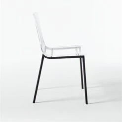 Chiaro Clear Chair Black Set Of 4 -Furniture Sale ChiaroBlackChairSDF20