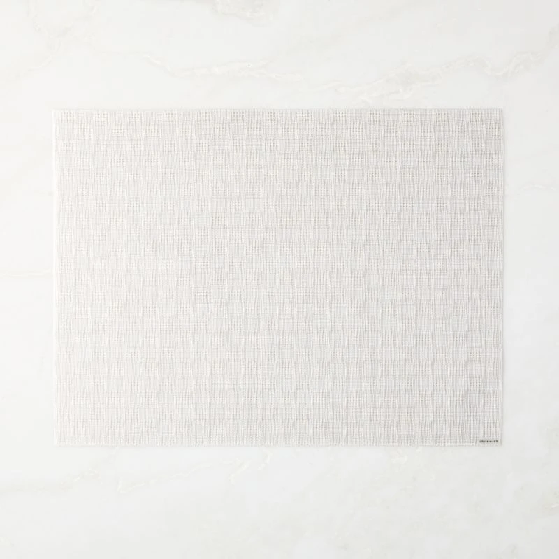 Chilewich Woven White Vinyl Placemat 3 Chilewich Woven White Vinyl Placemat