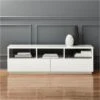 Chill High-Gloss White Media Console 60''