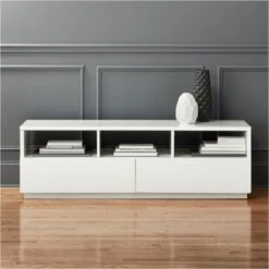 Chill High-Gloss White Media Console 60''