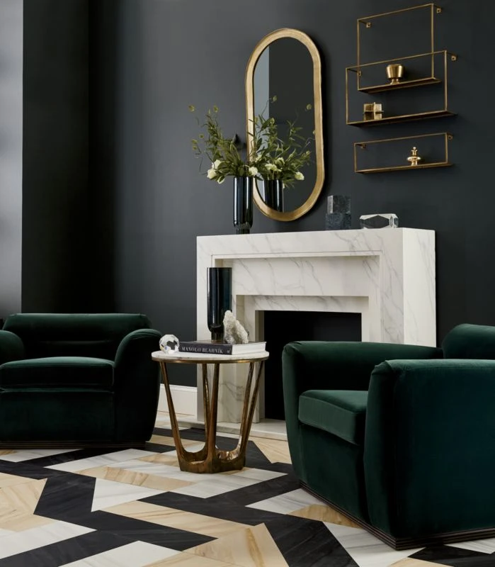 Antiqued Brass Floating Shelves Set Of 3 4 Antiqued Brass Floating Shelves Set Of 3 - Image 2