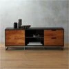 Congo Wood Media Console 56'' 1 Congo Wood Media Console 56'' -Furniture Sale CongoMediaCredenzaSHS16 1x1