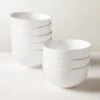 Contact White Soup Bowl Set Of 8 -Furniture Sale ContactWhtBowlS8SHS22