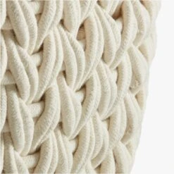 Conway Rectangular White Cotton Storage Basket Small 14 Conway Rectangular White Cotton Storage Basket Small -Furniture Sale ConwayBasketWhiteXLAVS18