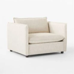 Corroy Natural Linen Chair And A Half -Furniture Sale CorroyNaturalLinenChair3QSSF23