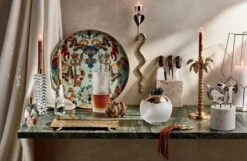 Regal Monkeys Round Serving Tray -Furniture Sale CosetteCrystalTaperCandleGG19 4