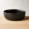 Crisp Matte Black Serving Bowl -Furniture Sale CrispMttBlkServingBowlSHS19