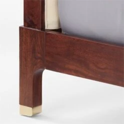 Crosby Tufted White Velvet And Wood Queen Bed -Furniture Sale CrosbyTuftedQueenBedAVSSF21