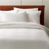 Organic Cotton Sateen 520 Thread Count Ivory Duvet Cover And Shams -Furniture Sale CttnStn520TCIvoryFQDuvetSHF21
