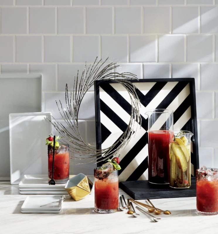 Cuatro Rectangular White Serving Platter Small Set Of 8 4 Cuatro Rectangular White Serving Platter Small Set Of 8 - Image 2