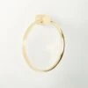 Damon Polished Brass Towel Ring -Furniture Sale DamonPldBrsTowelRingSHF22
