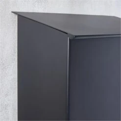 Damon Black Vertical Mailbox -Furniture Sale DamonVrtBlackMailboxAV3SHF22