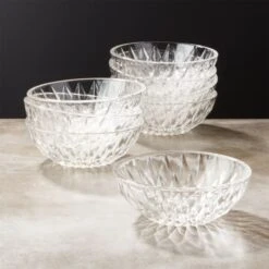 Daphne Glass Serving Bowl Set Of 8