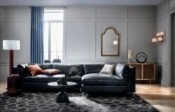 Small Metal Ring Sculpture -Furniture Sale Decker2PieceSectionalLinonJN19