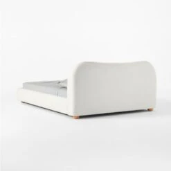 Diana White Boucle Queen Bed -Furniture Sale DianaQueenBed3QBSSS21