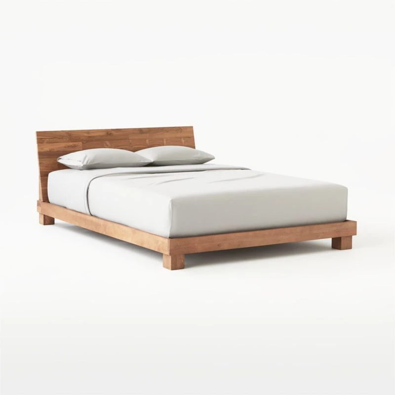 Dondra Teak Wood Queen Bed 5 Dondra Teak Wood Queen Bed - Image 3