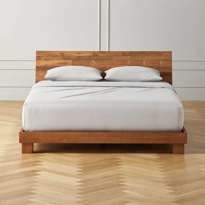Dondra Teak Wood Queen Bed 3 Dondra Teak Wood Queen Bed