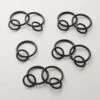 Matte Black Curtain Rings Set Of 9