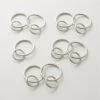Polished Nickel Curtain Rings Set Of 9 2 Polished Nickel Curtain Rings Set Of 9 -Furniture Sale DraperyRingsPlshdNickelS9AVSHF21