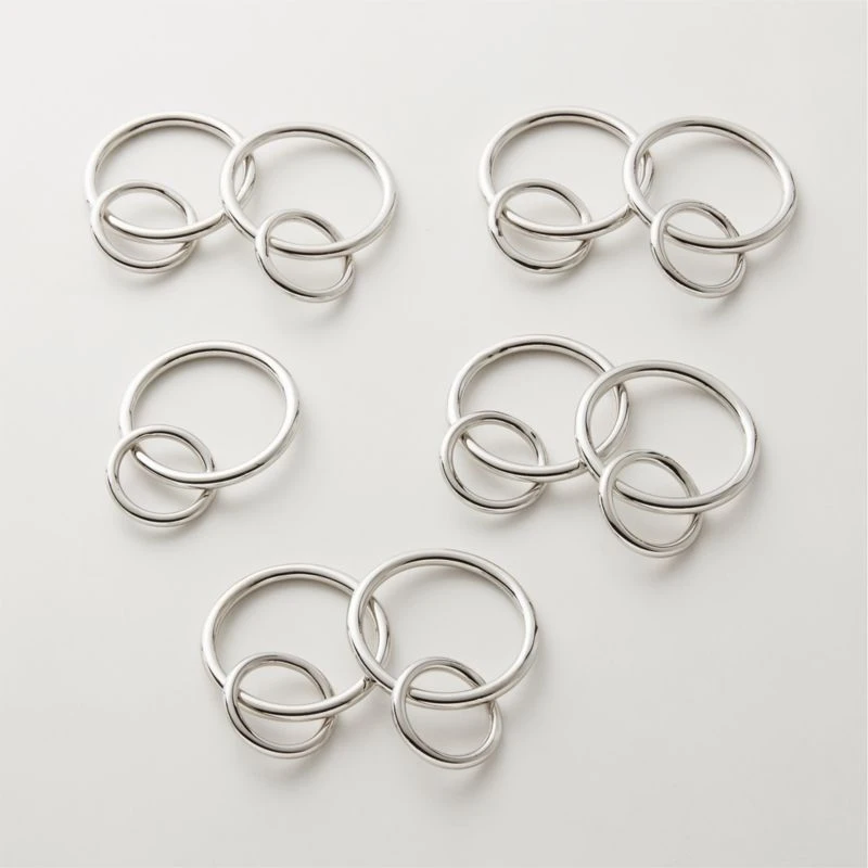 Polished Nickel Curtain Rings Set Of 9 3 Polished Nickel Curtain Rings Set Of 9