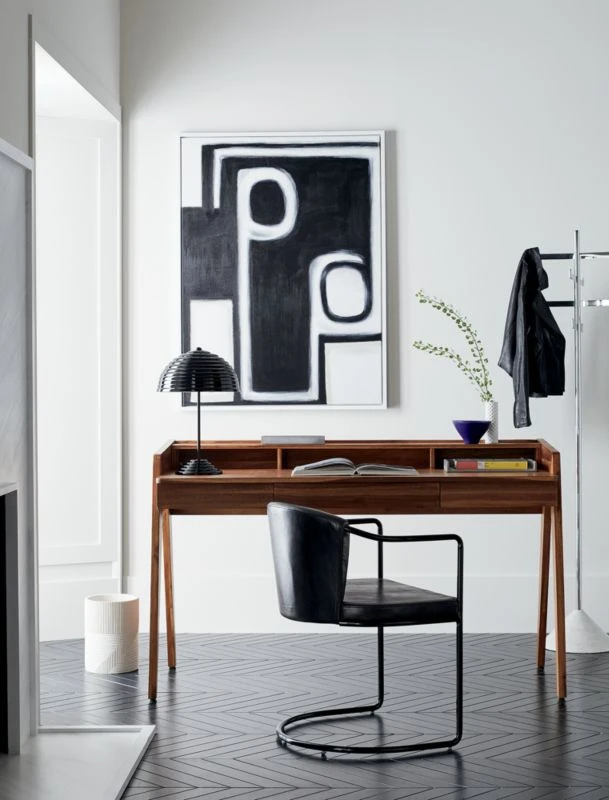 Drommen 3- Drawer Wood Desk 4 Drommen 3- Drawer Wood Desk - Image 2