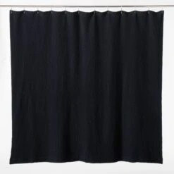 Eastind Organic Cotton Black Waffle Shower Curtain 72'' -Furniture Sale EastindBkOrgCtnWflShwCtnAVSSF23