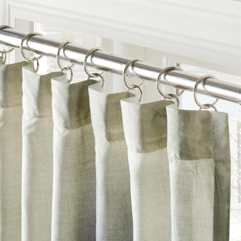 Elysium Green Dupioni Silk Window Curtain Panel 48"x84'' 4 Elysium Green Dupioni Silk Window Curtain Panel 48"x84'' - Image 2