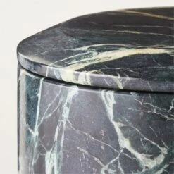 Emil Round Green Spider Marble Box -Furniture Sale EmilRndGrnSpiderMrblBoxAV2SHF22