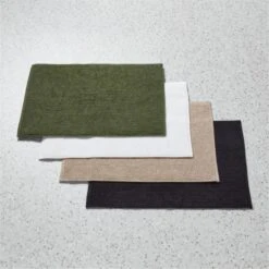 En Pointe Organic Cotton Green Bath Mat 24"x36" 7 En Pointe Organic Cotton Green Bath Mat 24"x36" -Furniture Sale EnPointeBathMatCllctnFHF23