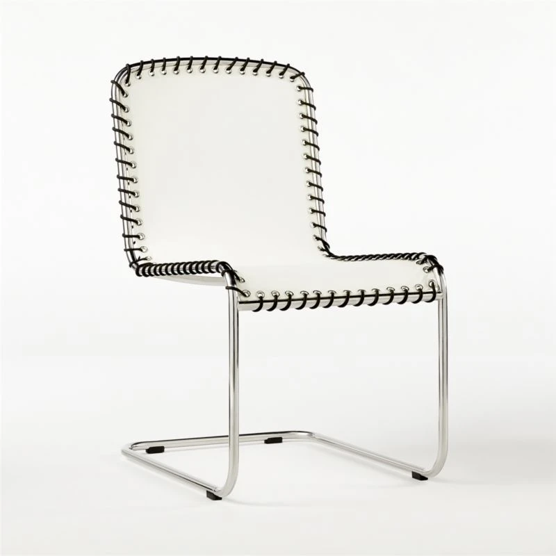 Enzo Natural Sunbrella Outdoor Armless Sling Chair 9 Enzo Natural Sunbrella Outdoor Armless Sling Chair - Image 7