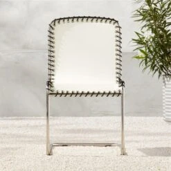 Enzo Natural Sunbrella ® Outdoor Armless Sling Chair Set Of 4