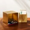 2-Piece Small Solid Brass Studio Storage Box Set -Furniture Sale FSSolidBrsStdioStrgBoxS2SmSHF17