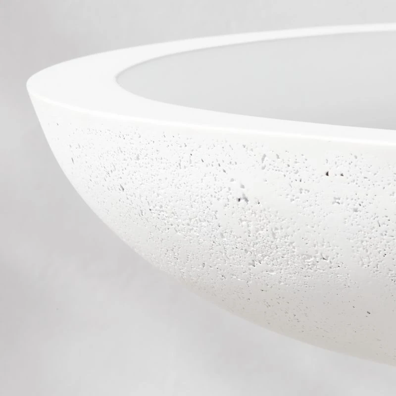 Flatform White Cement Birdbath 4 Flatform White Cement Birdbath - Image 2