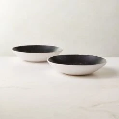 Fynn Black And White Pasta Bowl With Reactive Glaze 8 Fynn Black And White Pasta Bowl With Reactive Glaze -Furniture Sale FlynnRctvPastaBowlAVSHS23