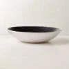 Fynn Black And White Pasta Bowl With Reactive Glaze -Furniture Sale FlynnRctvPastaBowlSHS23