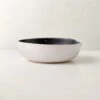 Fynn Black And White Soup Bowl With Reactive Glaze -Furniture Sale FlynnRctvSoupBowlSHS23