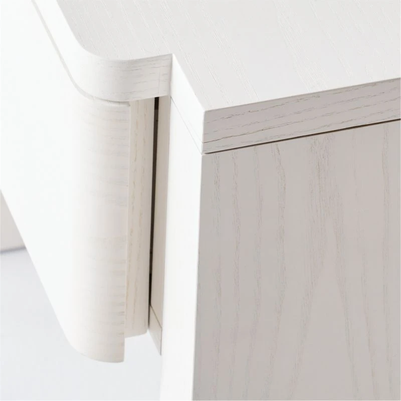 Fore Bleached Ash Wood Nightstand With Drawer 10 Fore Bleached Ash Wood Nightstand With Drawer - Image 8