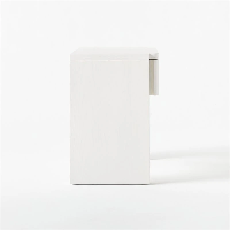 Fore Bleached Ash Wood Nightstand With Drawer 8 Fore Bleached Ash Wood Nightstand With Drawer - Image 6