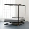 Frame Black Iron Queen Canopy Bed 2 Frame Black Iron Queen Canopy Bed -Furniture Sale FrameCanopyBedQueenSHS16 1x1