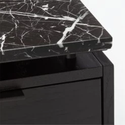 Fullerton 3-Drawer Black Metal And Oak Wood Desk With Black Marble Top 17 Fullerton 3-Drawer Black Metal And Oak Wood Desk With Black Marble Top -Furniture Sale FullertonModBkDkW2BkDrwAVF20
