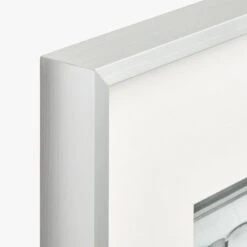 Gallery Brushed Silver Picture Frame With White Mat 8"x10" 7 Gallery Brushed Silver Picture Frame With White Mat 8"x10" -Furniture Sale Gallery4X6FrmSlvrWhtMtAVF18