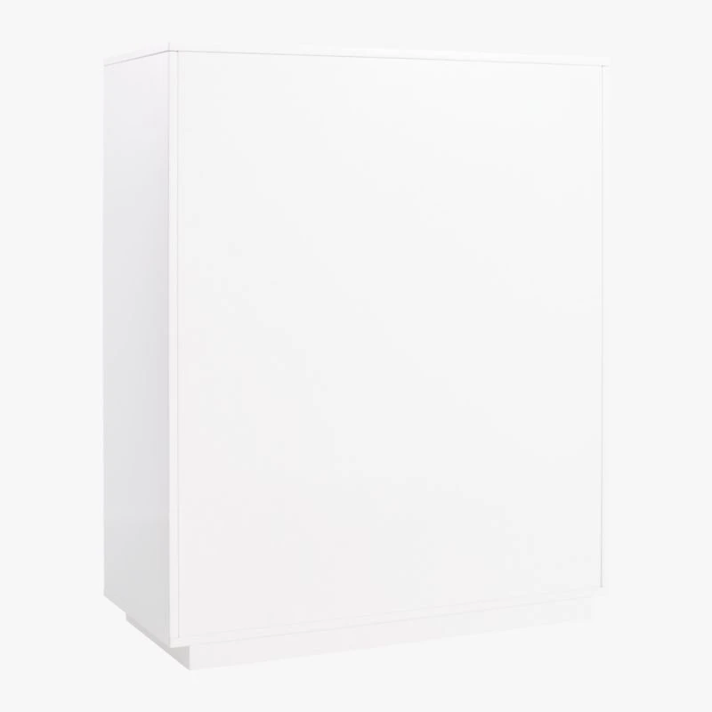 Gallery Tall 4-Drawer White Dresser 8 Gallery Tall 4-Drawer White Dresser - Image 6
