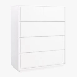 Gallery Tall 4-Drawer White Dresser 11 Gallery Tall 4-Drawer White Dresser -Furniture Sale GalleryTallChest3QS19