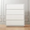 Gallery Tall 4-Drawer White Dresser -Furniture Sale GalleryTallChestSHS19 1x1
