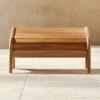 Gartner Teak Outdoor Ottoman -Furniture Sale GartnerTeakLoungeOttomanSHS21 1x1