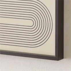 'Gia I' Screen Printed Wall Art In Black Frame 18"x24" 7 'Gia I' Screen Printed Wall Art In Black Frame 18"x24" -Furniture Sale Gia118x24inBkGllyFmUmdAV2SHS22